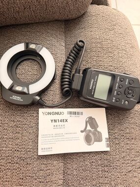 YONGNUO Macro Ring Lite YN-14EX Flash for Canon Cameras - Black